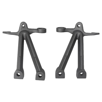 1x Footrest Assembly Kit w/ Foot Pegs Black Fit For Suzuki GSXR1000 2007-2008