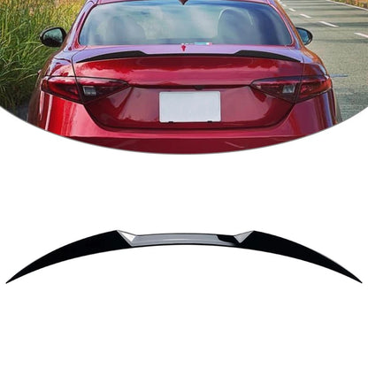 Glossy Black Rear Trunk Spoiler Wing For Alfa Romeo Giulia 2015-2023