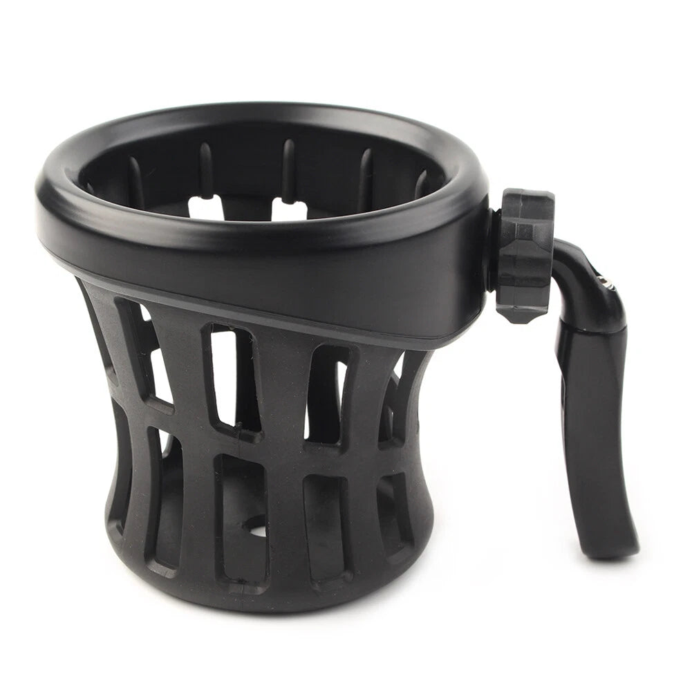 Handlebar Cup Holder Drink W/ Mesh Basket Mount Universal Fit Harley Motorcycle