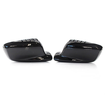 Pair Door Wing Side Mirror Cover Cap For BMW E46 E65 E66 330Ci 745i 750i 750Li
