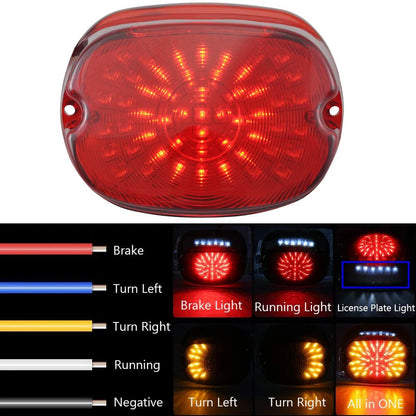 LED Rear Tail Lights Brake Fit for Harley Road King Dyna Glide Softail Sportster