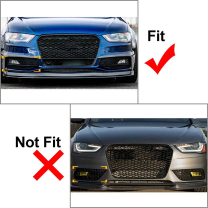 For Audi A4 B8.5 S4 RS4 2013-2015 Front Bumper Grille Cover Honeycomb US