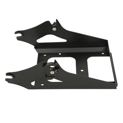 Chopped Trunk Pad Mount Rack Base Plate Fit For Harley Touring 2009-13 12 Black