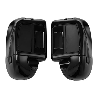 Lower Vented Fairing + 6.5"Speaker Box Pod Fit For Harley Touring Glide FL 14-24