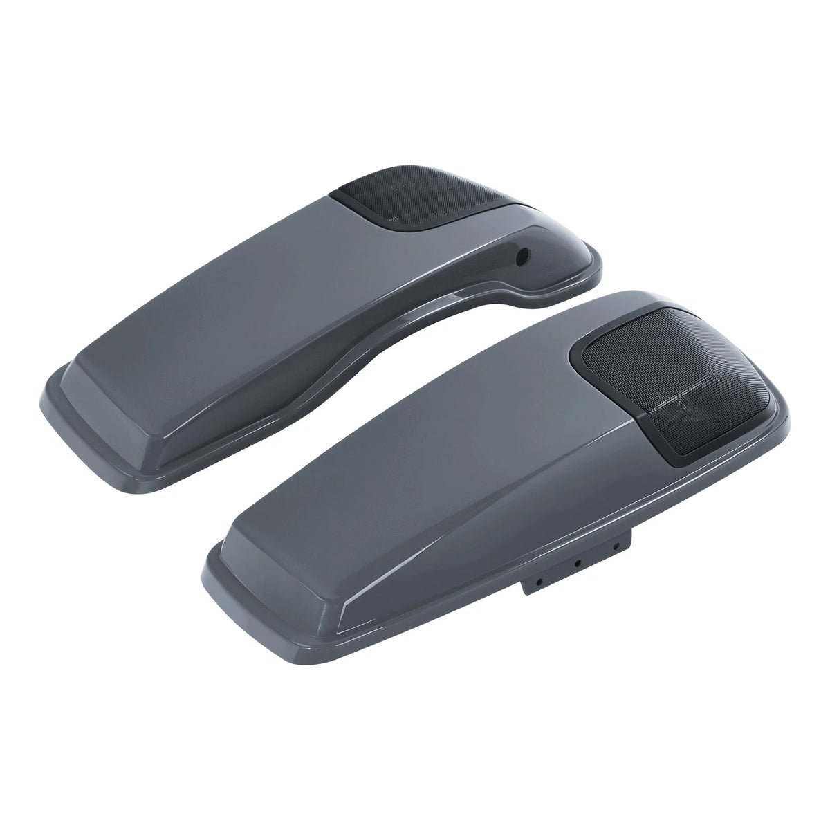 Saddlebag Lids 5X7"Speakers Cutout For Harley CVO Street Glide 14-24Gunship Gray