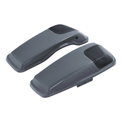 Saddlebag Lids 5X7"Speakers Cutout For Harley CVO Street Glide 14-24Gunship Gray