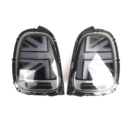 Pair 2pcs Grey Tail Lights Rear Lamps Brake Lamps For BMW Mini F55 F56 F57 14-21