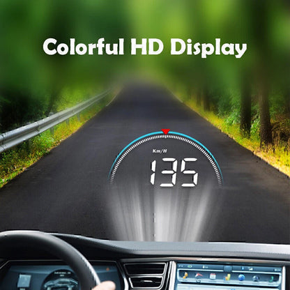 M8 Car HUD Head-up Display OBD2 II Overspeed Warning System Speed Voltage Alarm