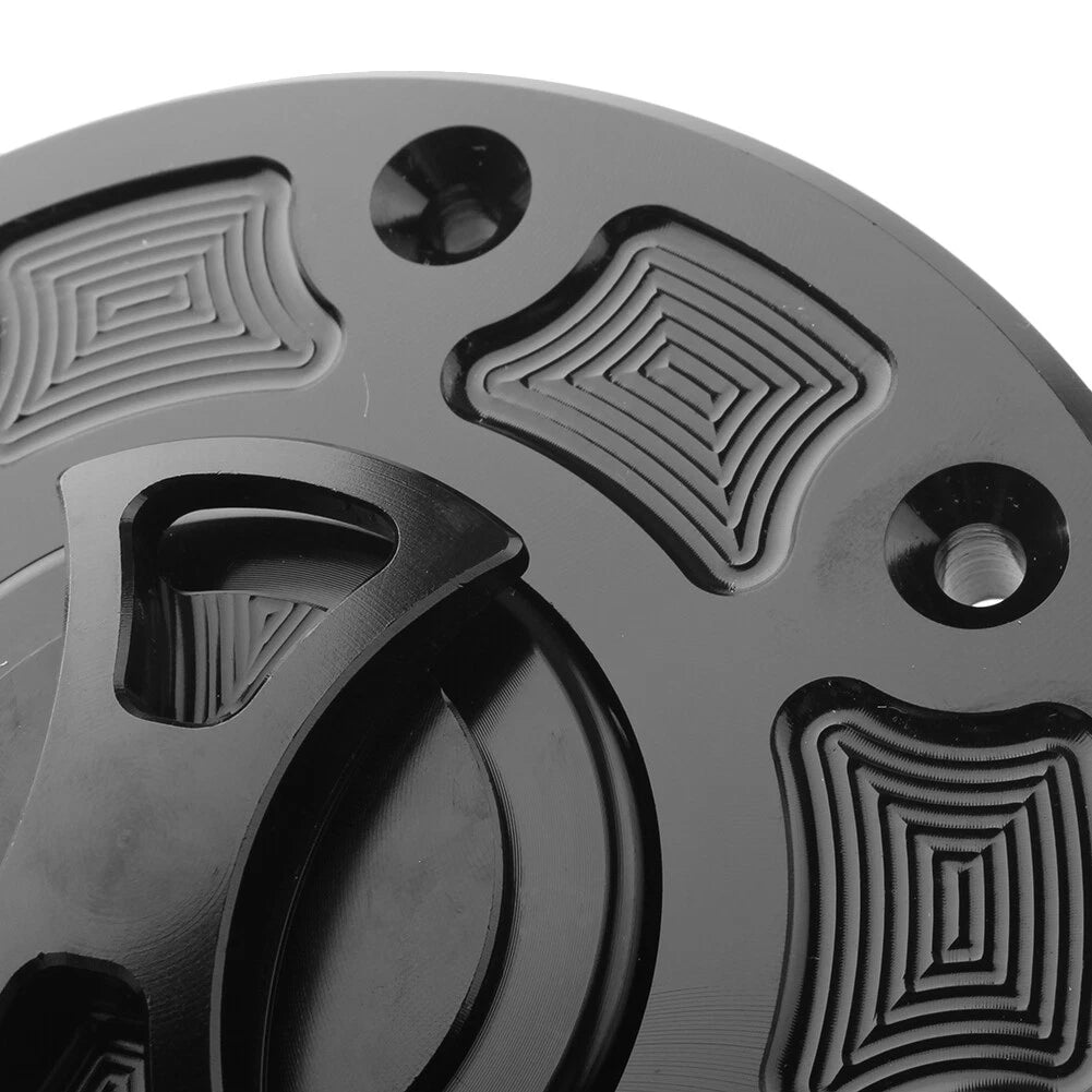 Fuel Gas Tank Cap Cover For Kawasaki NINJA 500 ZX-6 ZX-7 ZX-9 ZRX-1100 GPZ500 bk