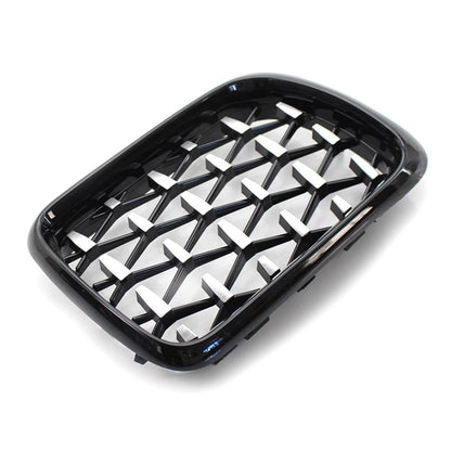 Front Grill Latest Style Shiny Black Frame Diamond For BMW E36 3 Series 97-99 US