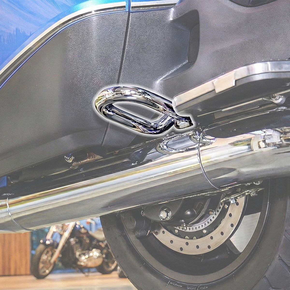 Pair Rear Saddlebag Crash Guard Bar Fit For Honda GOLDWING GL1800 2001-2017 06