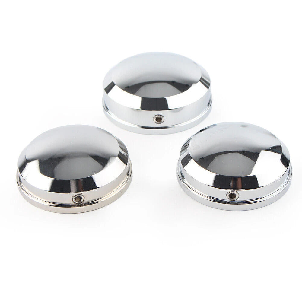 Upper Fork Stem Nut Covers Kit Chrome for Harley FLSS FLSTF FLSTFB FLSTFBS USA