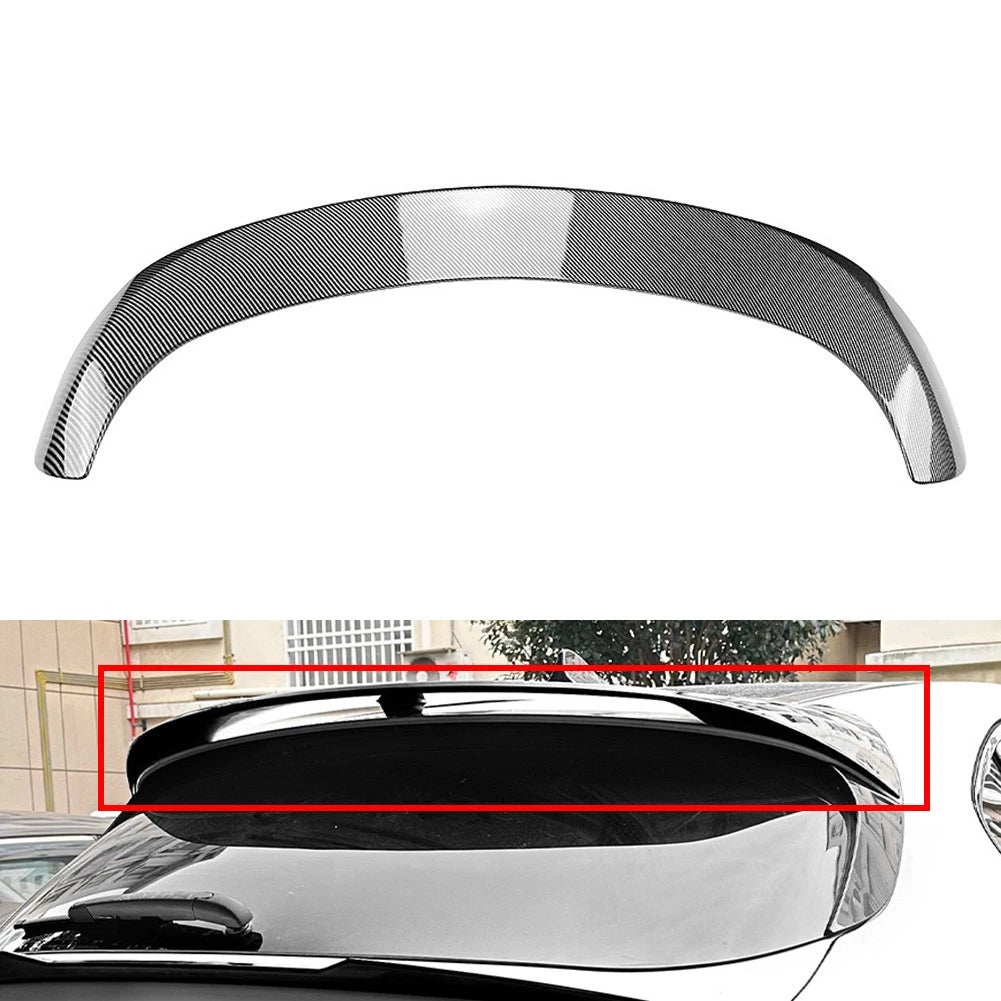 Carbon Fiber Look Rear Roof Spoiler Wing Lip For Alfa Romeo Stelvio 2017-2024
