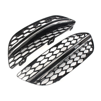 Fog Light Honeycomb Mesh Grilles Cover For Mercedes Benz C Class W205 C300 15-18