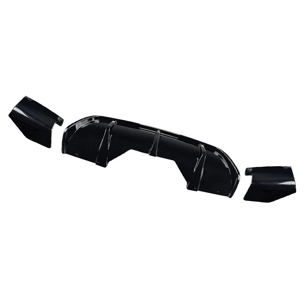 Rear Bumper Diffuser Lip Spoiler For BMW X6 F16 M Sport 2014-2019 Black