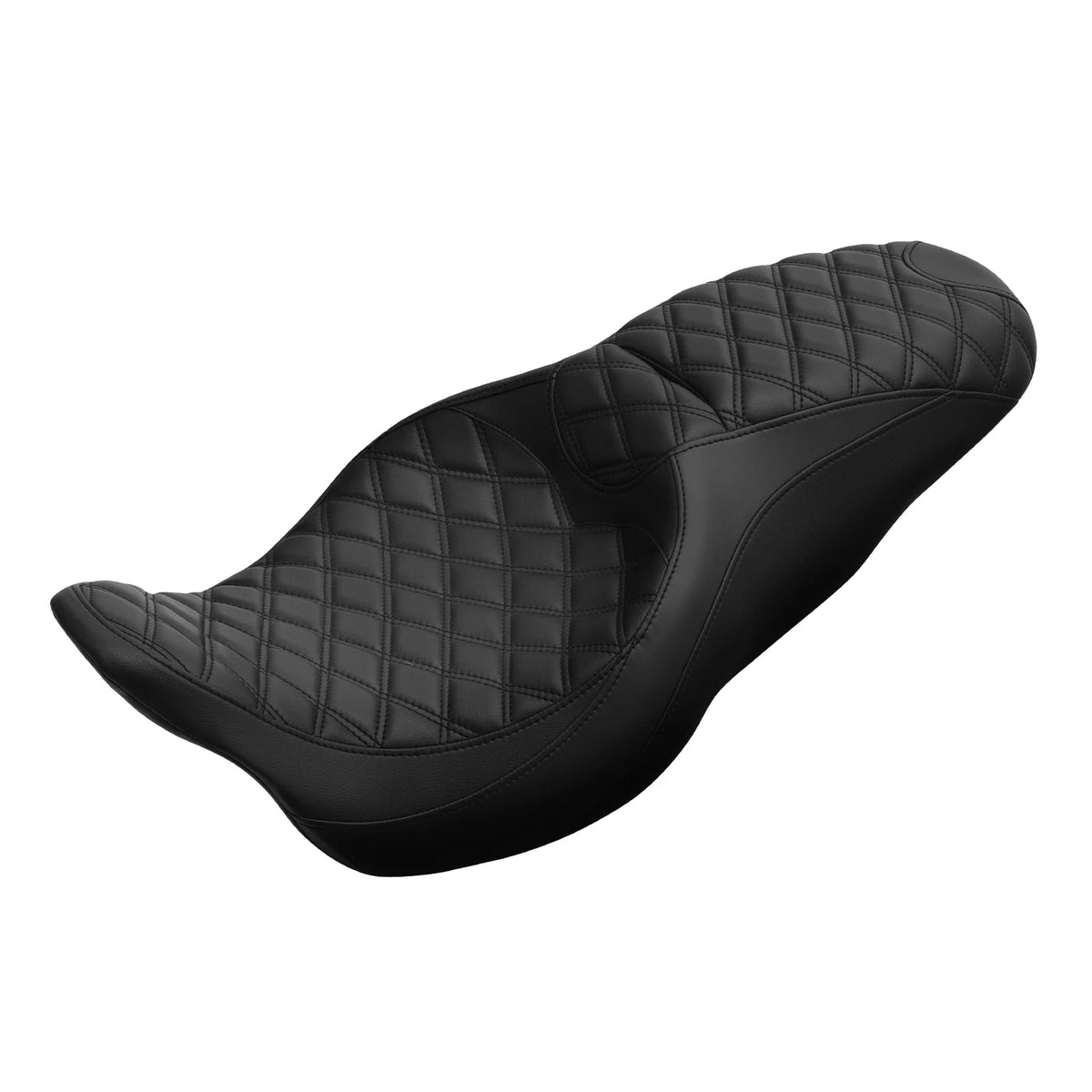 Black Rider & Passenger Pillion Seat Fit For Harley Touring Electra Glide 09-23