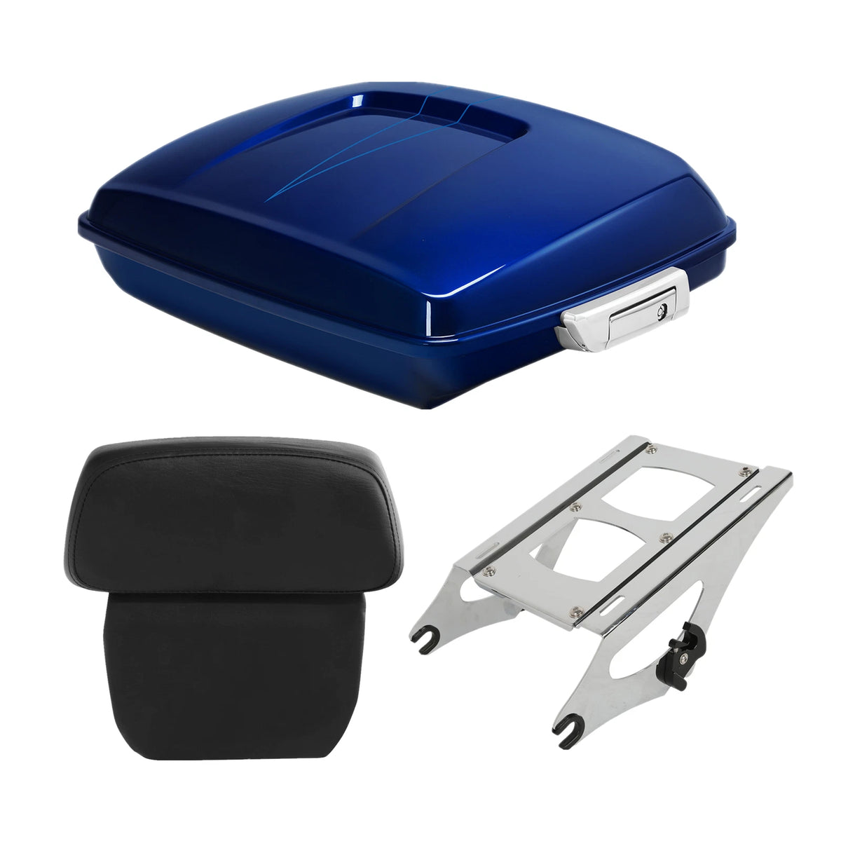 Razor Trunk Pad Mount Rack For Harley Electra Glide 2014-Up Superior Blue