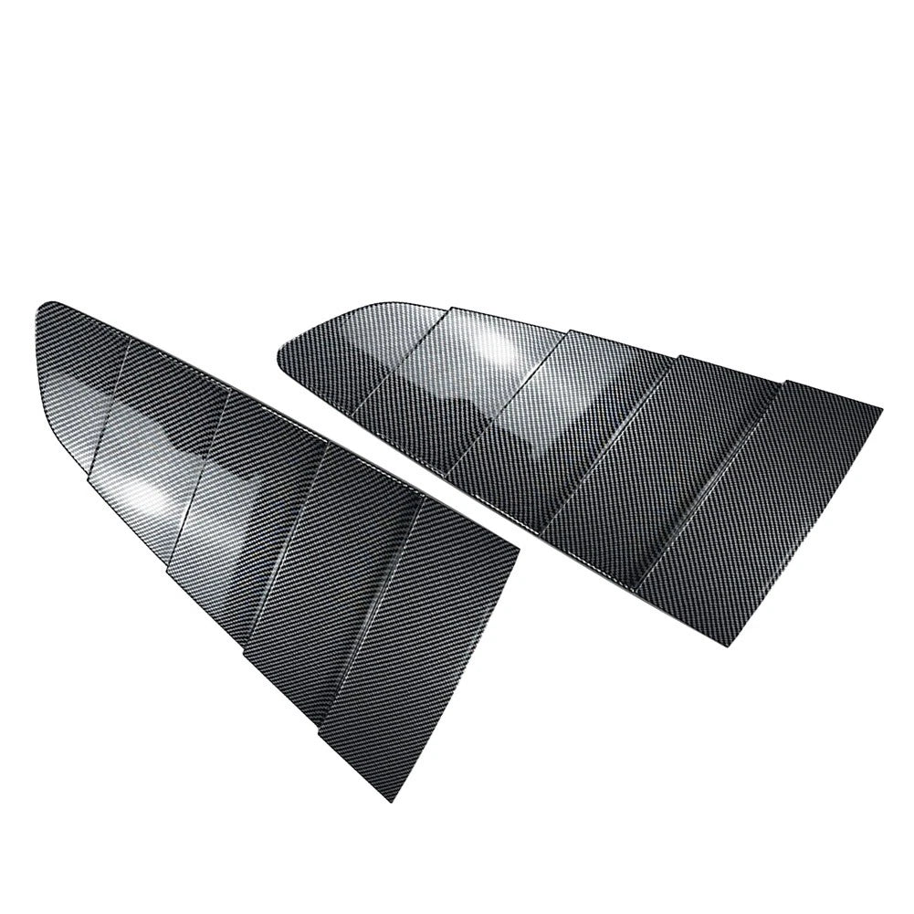 2pcs ABS Rear Side Quarter Window Louvers Cover For Ford Mustang 2015-2023