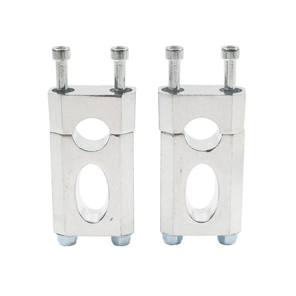 22mm 7/8'' Motor HandleBar Mount Clamp Risers For 50-125cc Dirt Pit Bike Silver