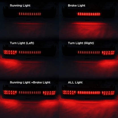 Smoke LED Tail Brake Light Fit For Harley Touring Electra Road Glide 97-13