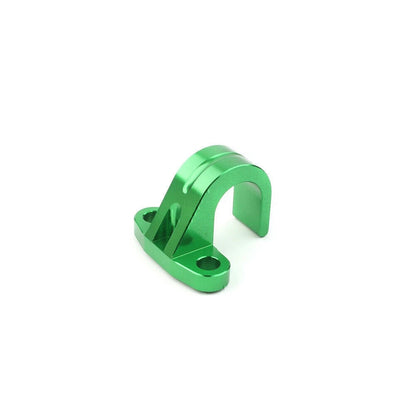 1x Motorcycle CNC Rear Brake Line Hose Snap Green Clamp for Kawasaki KX250F 450F