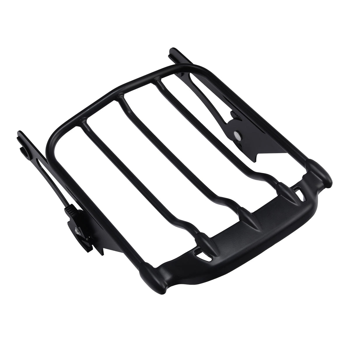 Black 2-Up Luggage Rack Fit For Harley Touring Electra Street Road Glide 2009-25