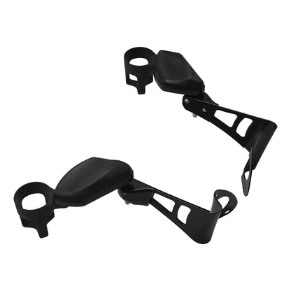 Black Rear Passenger Arm Rests W/ Drink Holder Fit For Harley Street Glide 14-Up