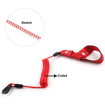 2PCS Stop Kill Key Floating Safety Wrist Lanyard For Yamaha Jet Ski Wave Runner