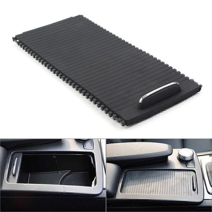 For Mercedes Benz W204 W212 Center Console Cup Holder Panel Roller Cover Black
