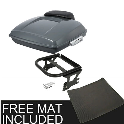 Razor Trunk Pad Mount Rack Fit For Harley Touring Glide 1997-2008 Gray
