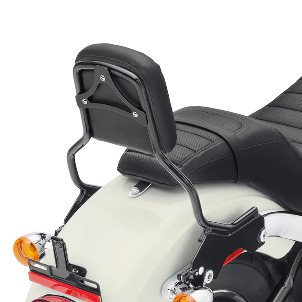 Sissy Bar Backrest Pad &Docking Hardware For Harley FXLR FXLRS FLSB 18-25 Black