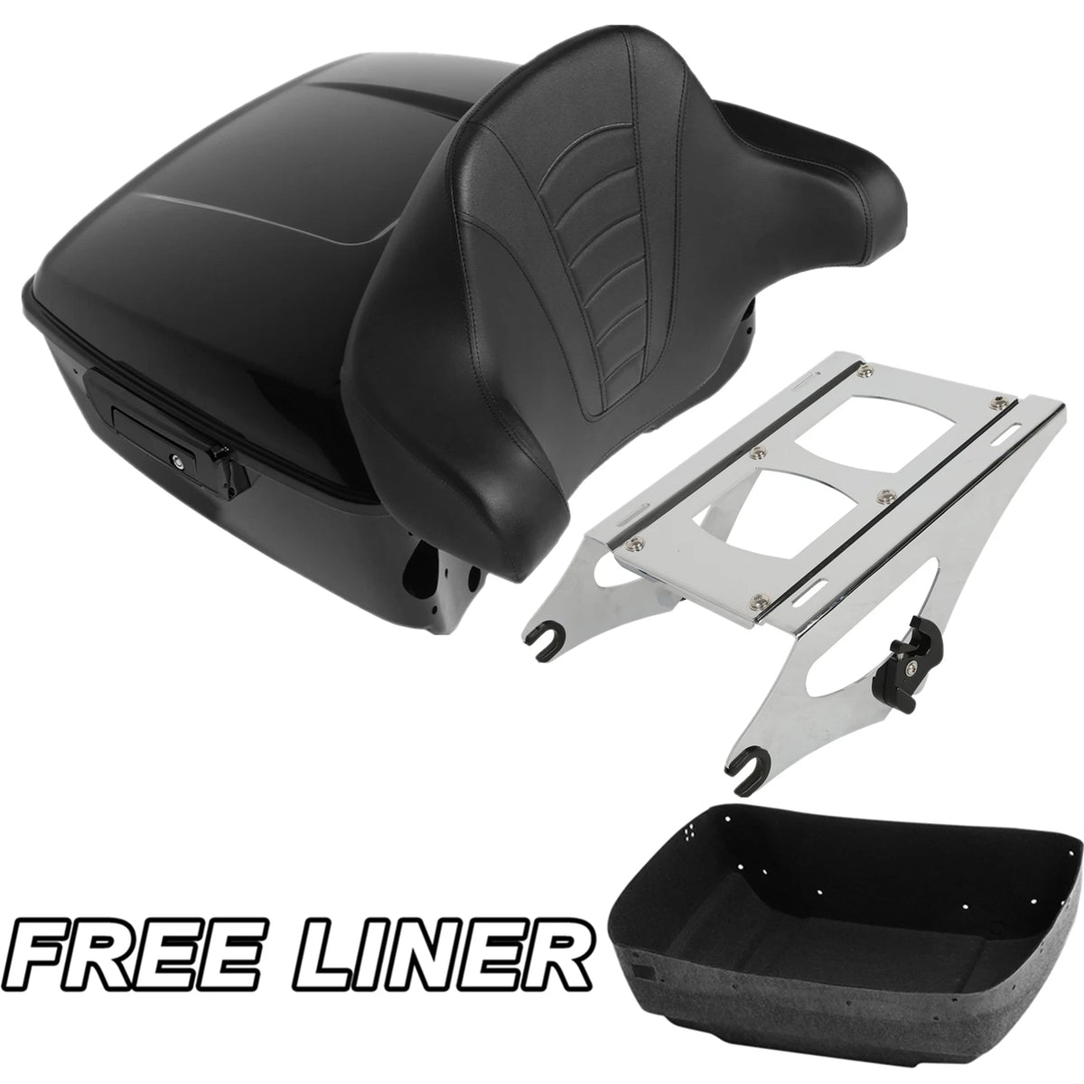 King Trunk Pad Mount Rack Fit For Harley Touring Electra Street Glide 2014-Up