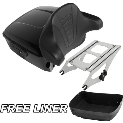 King Trunk Pad Mount Rack Fit For Harley Touring Electra Street Glide 2014-Up