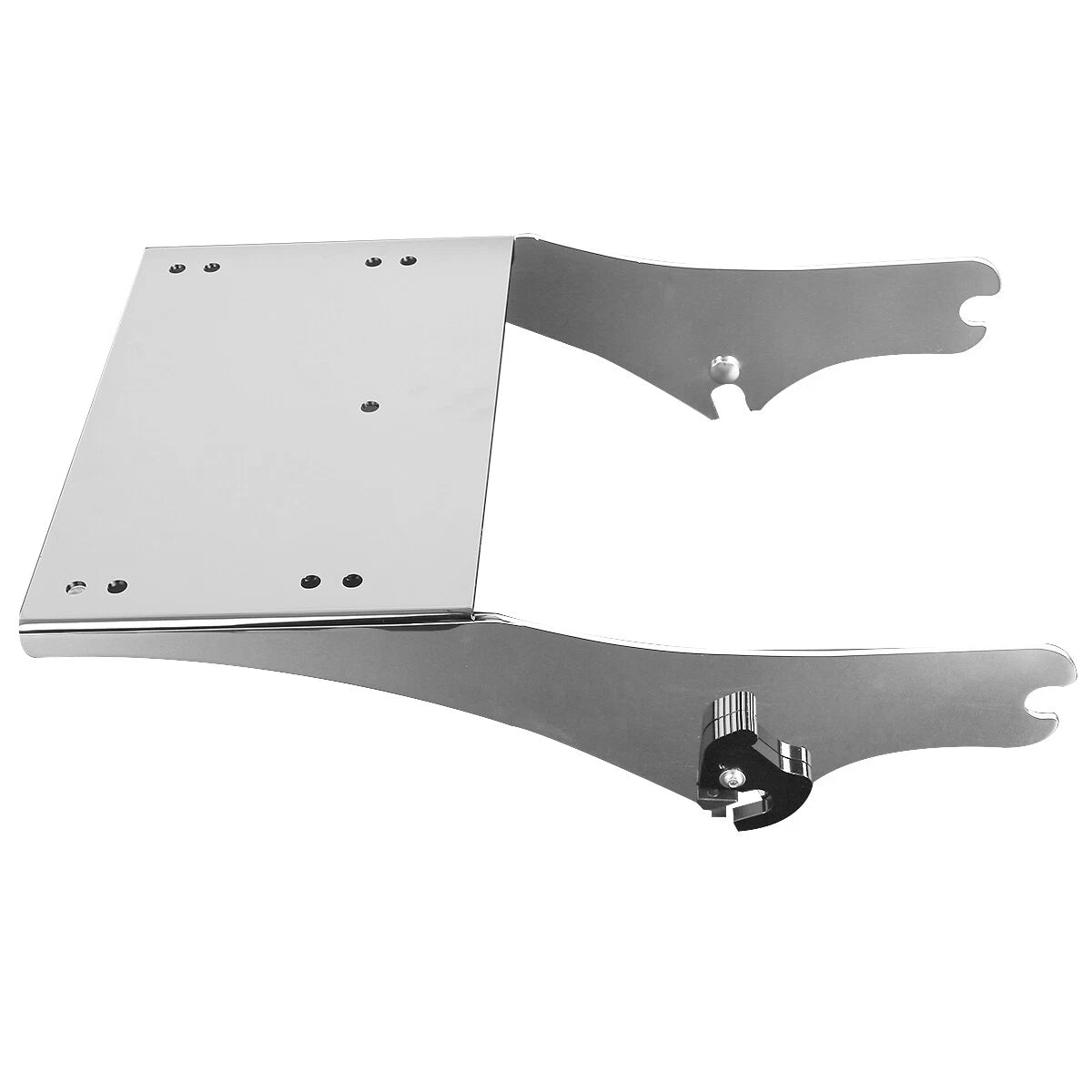 Black Chopped Trunk Pad Mount Rack For Harley Touring Street Road Glide 97-08 07