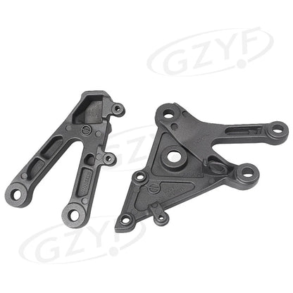 Front Rider Foot Pegs Footrest Bracket Black For Honda CBR600RR 2003 2004 - 2006