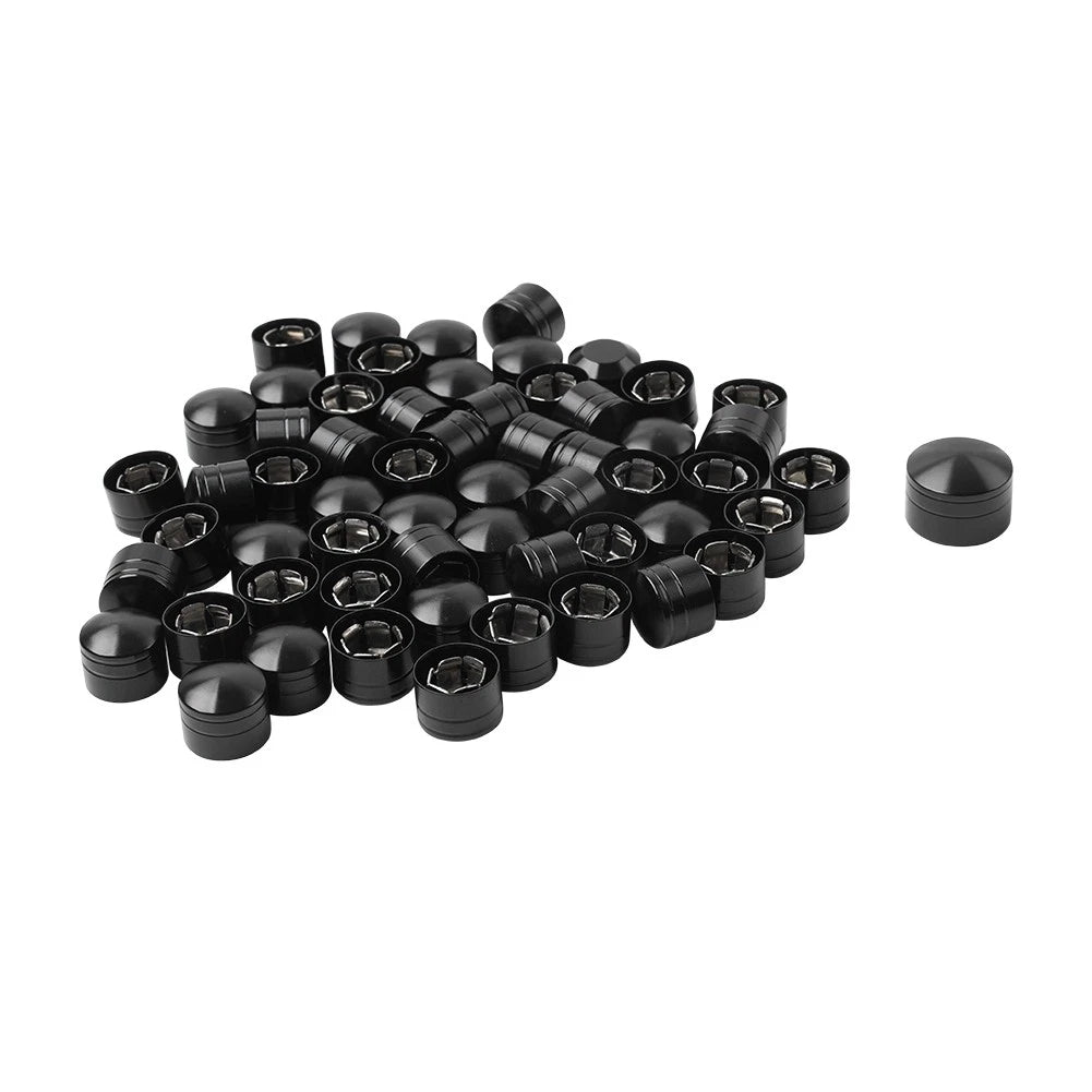 60X Engine Screw Bolt Cover Kit For Harley Dyna Softail Touring Road Glide Black