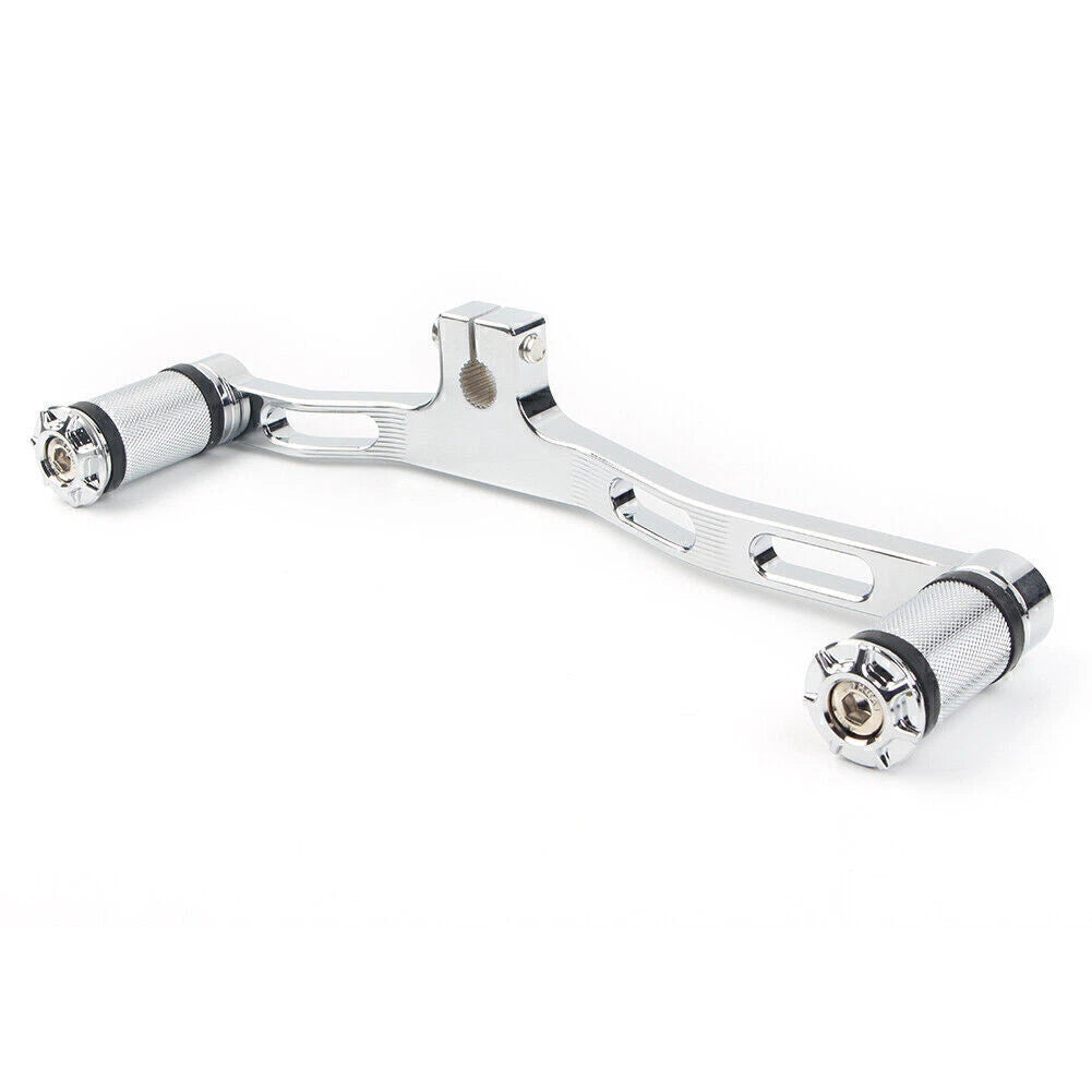 CNC Front&Rear Gear Shift Lever Chrome Fit Harley Dyna 91-17 FXD w/ Mid-Control