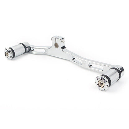 CNC Front&Rear Gear Shift Lever Chrome Fit Harley Dyna 91-17 FXD w/ Mid-Control