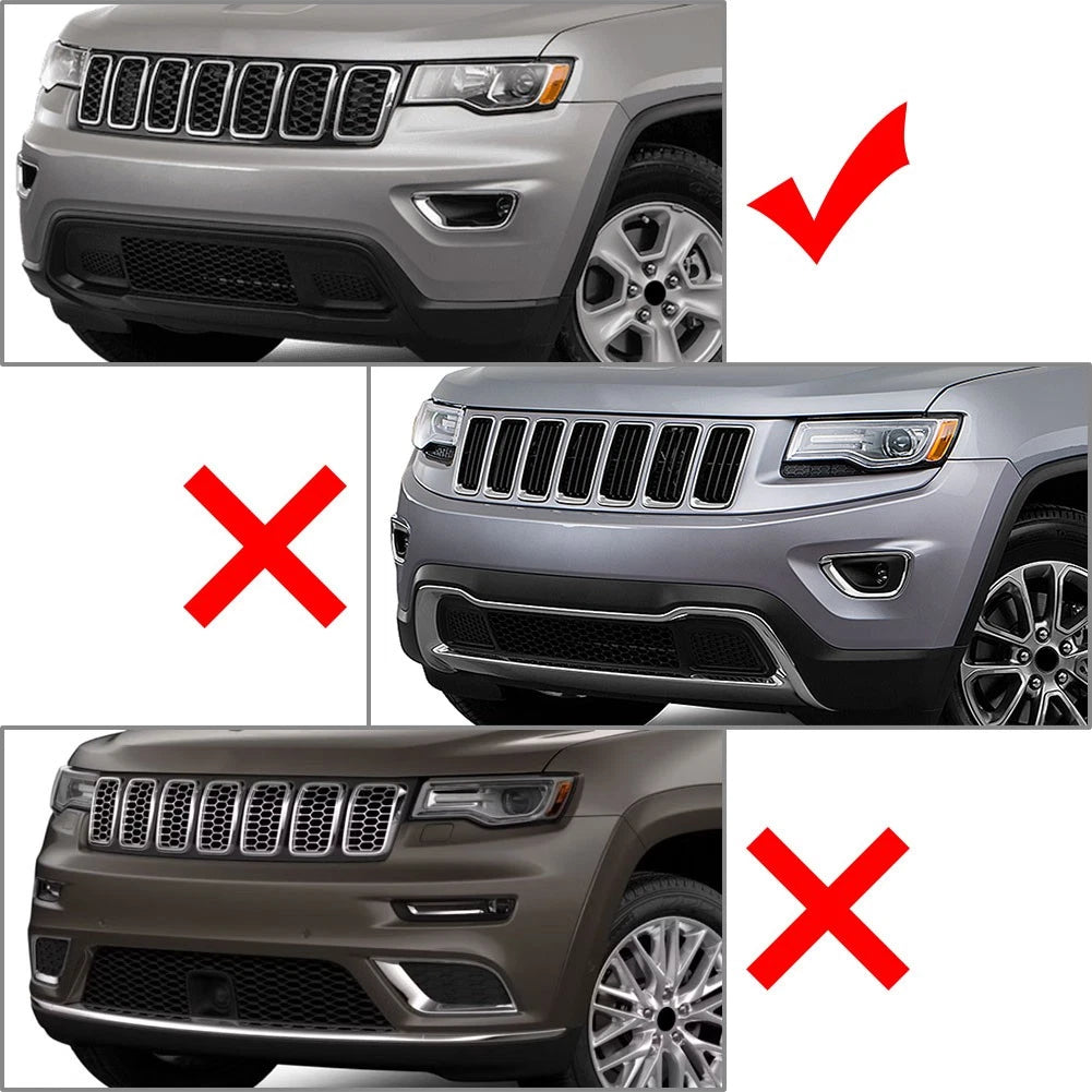 1x Left Fog Light Lamp Cover Bezel Chrome Trim For Jeep Grand Cherokee 2017-2021