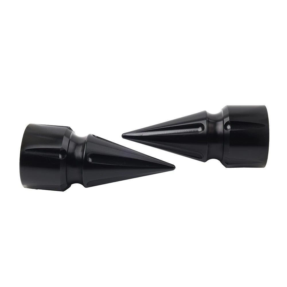 Front Axle Cap Nut Cover 3.6" For Harley Softail 07+ Dyna 08+ Street Glide Black