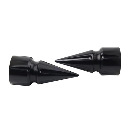 Front Axle Cap Nut Cover 3.6" For Harley Softail 07+ Dyna 08+ Street Glide Black