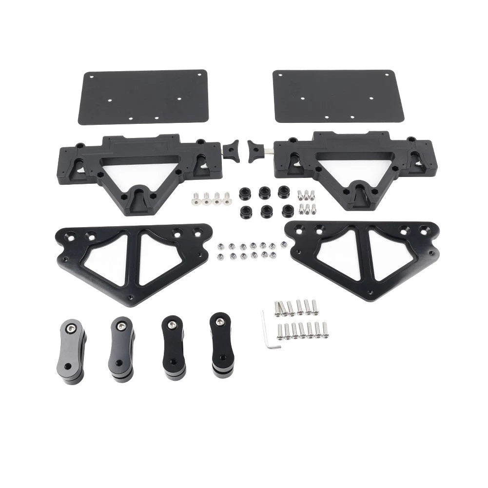 BLK Motor Saddlebag Guard Rails Bracket Quick Release Lockable Mount For Harley