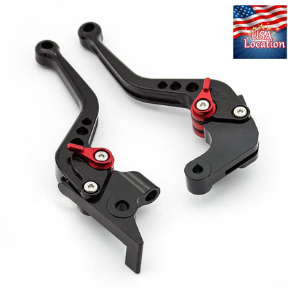 For Yamaha YZF R1 2004-2008 R6 2005-2016 CNC Brake Clutch Levers Handle Grips US
