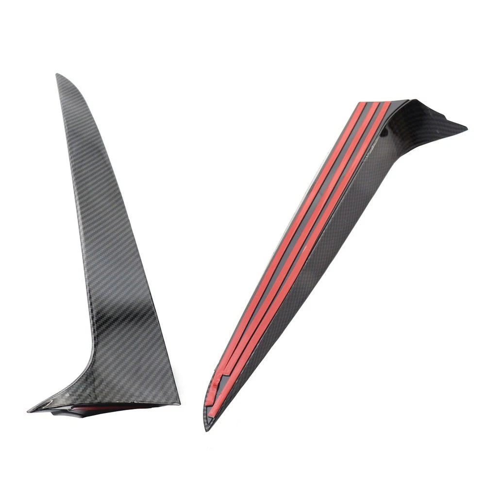 2pcs Rear Window Side Spoiler Canard Splitter Trim For BMW X3 F25 2011-2017