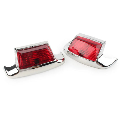 Fender Tip Light Front & Rear For Harley Davidson FLHT FLT FLHS FLHR Red Lens US