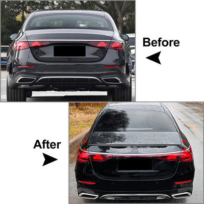 Rear Trunk Spoiler Wing For Mercedes Benz E Class W214 E260 E300 2024+