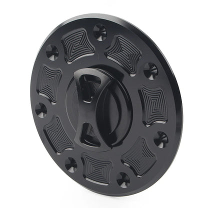 Fuel Gas Tank Cap Cover For Kawasaki NINJA 500 ZX-6 ZX-7 ZX-9 ZRX-1100 GPZ500 bk