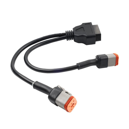 Motor 6 Pin 4 Pin to OBD2 Adapter Cable Diagnostic Scanner 2in1 For Harley US