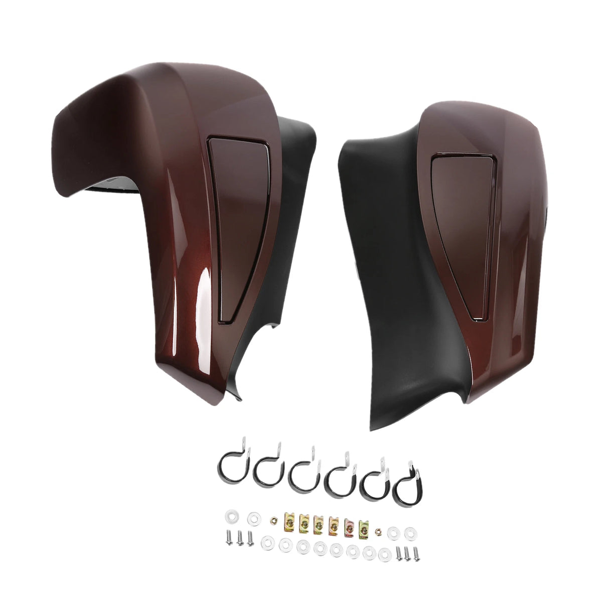 Lower Vented Fairings Fit For Indian Chieftain Roadmaster Dark Horse Dark Walnut