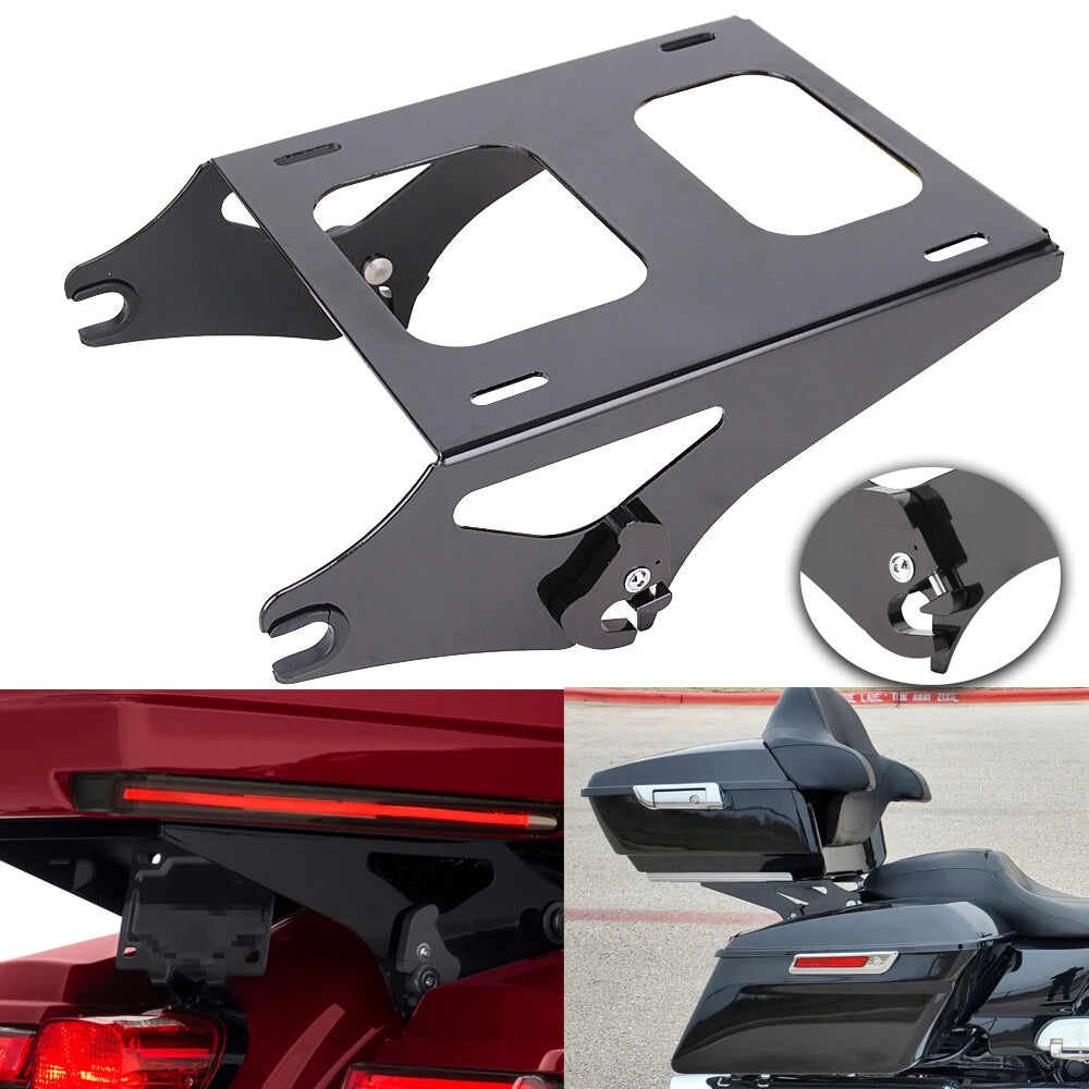 Two Up Tour Pack Pak Mounting Luggage Rack For Harley Street Road King Glide 14+